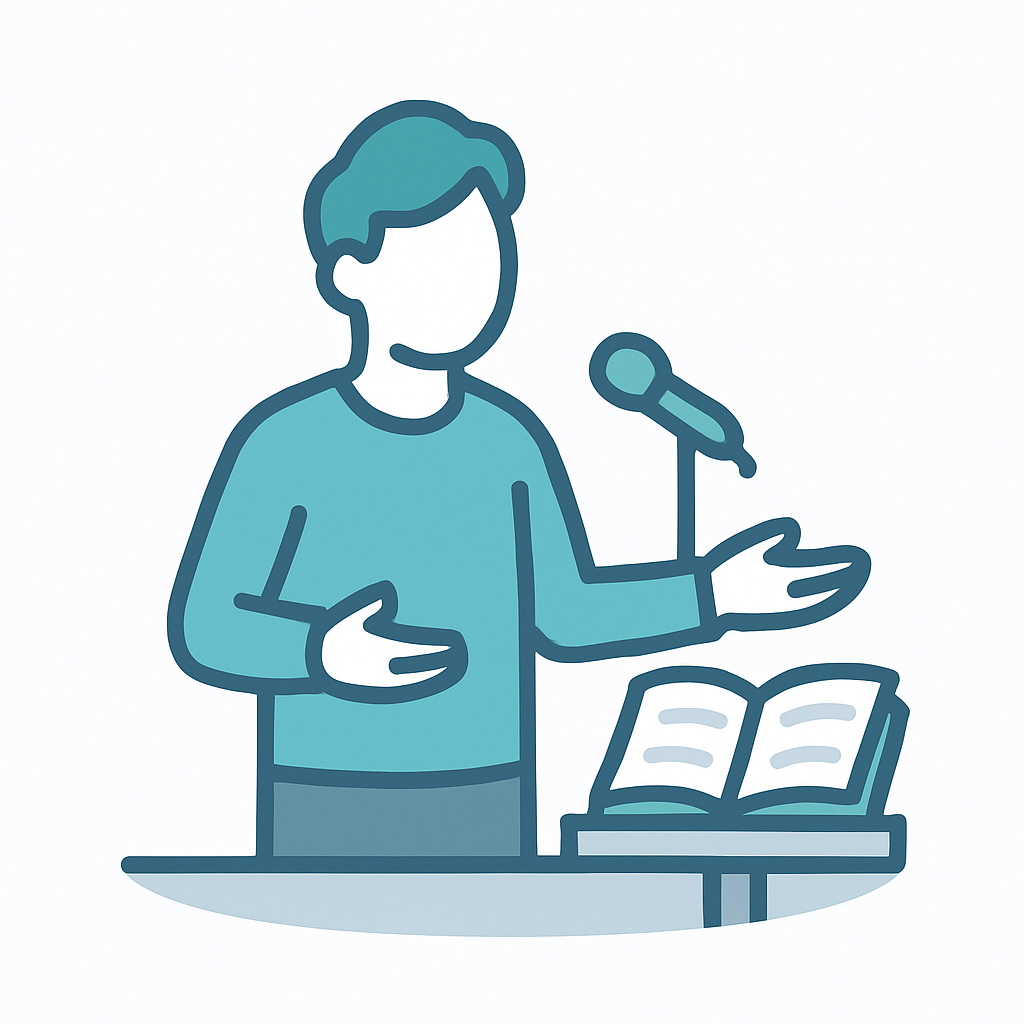 Illustration representing Authors and speakers